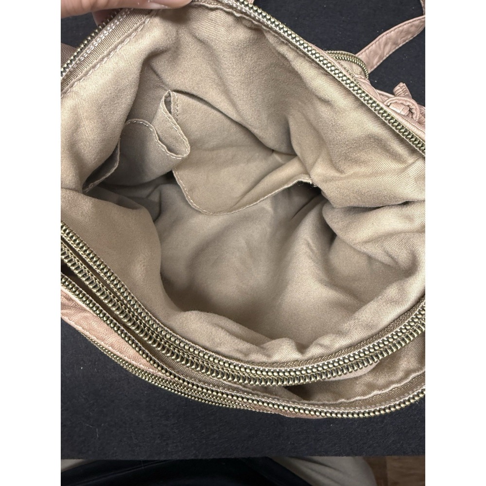 STONE MOUNTAIN USA Taupe Faux Leather Crossbody Bag Shoulder Bag Medium 11" x 8" - Picture 7 of 10